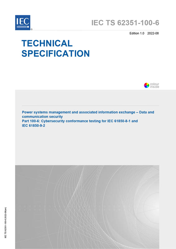 Cover IEC TS 62351-100-6:2022
